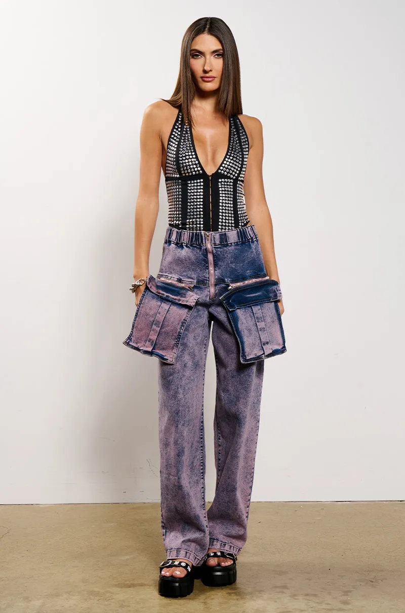 JUST WANNA ROCK CARGO JEAN sold by AKIRA product image thumbnail 5