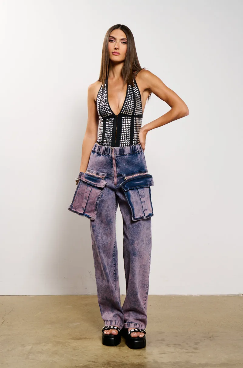 JUST WANNA ROCK CARGO JEAN sold by AKIRA product image thumbnail 4