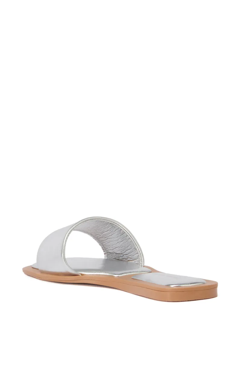 AZALEA WANG CELESTIN SILVER FLAT SANDAL sold by AKIRA product image thumbnail 5