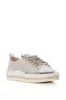 AZALEA WANG GRACELYNN SILVER LACE UP SPARKLE SNEAKER sold by AKIRA
