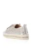 AZALEA WANG GRACELYNN SILVER LACE UP SPARKLE SNEAKER sold by AKIRA