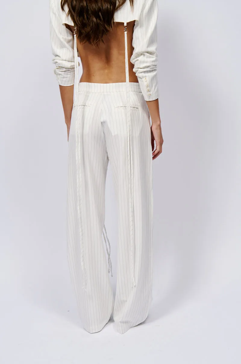 OVER THE TOP TROUSER IN WHITE sold by AKIRA product image thumbnail 3