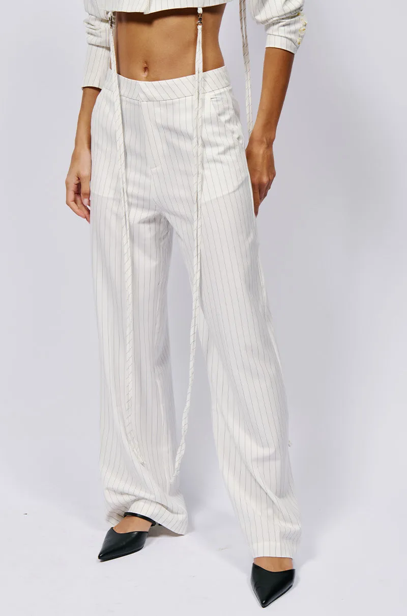 OVER THE TOP TROUSER IN WHITE sold by AKIRA