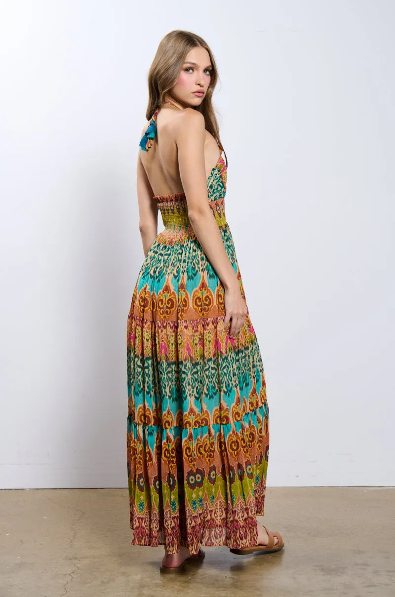 CANT GET ENOUGH PRINTED MAXI DRESS sold by AKIRA product image thumbnail 5