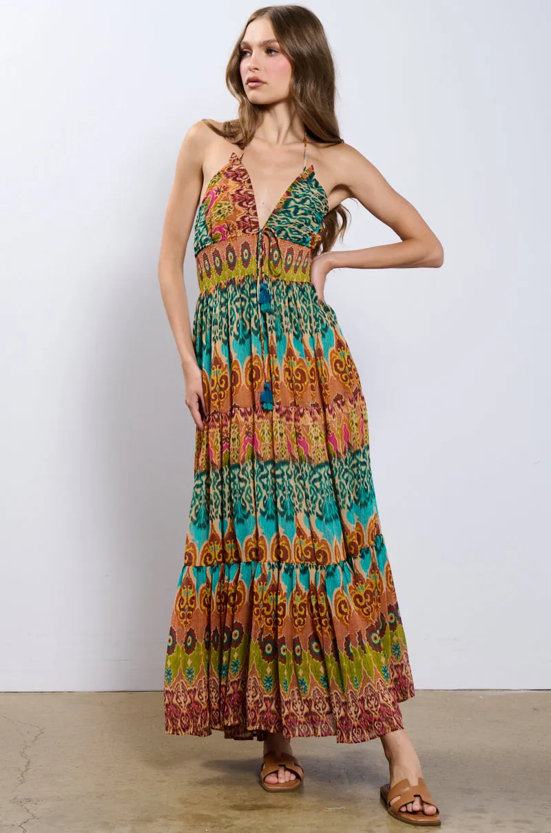 CANT GET ENOUGH PRINTED MAXI DRESS sold by AKIRA product image thumbnail 3