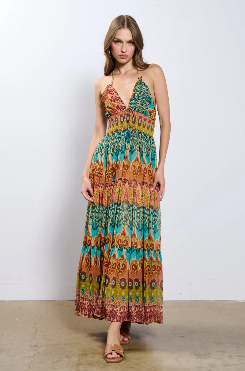 CANT GET ENOUGH PRINTED MAXI DRESS sold by AKIRA product image thumbnail 2