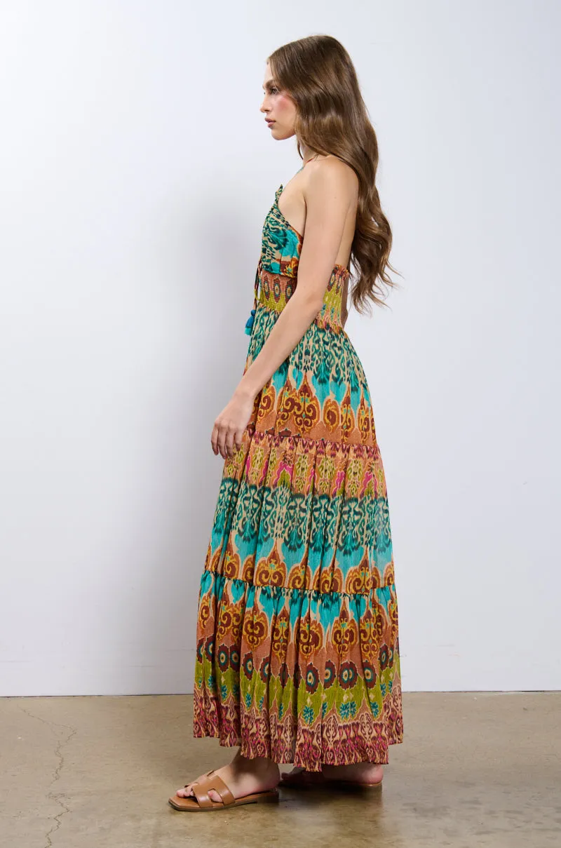 CANT GET ENOUGH PRINTED MAXI DRESS sold by AKIRA product image thumbnail 4