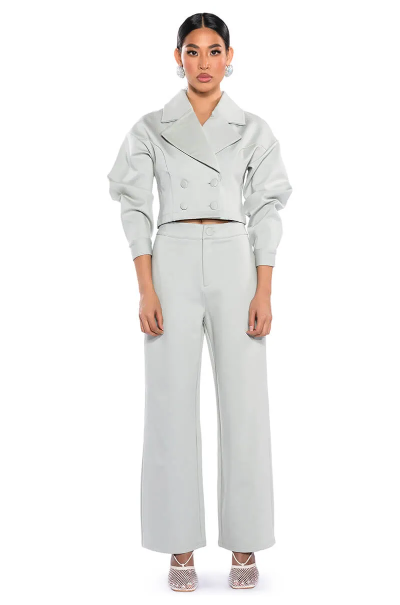 SAGE PU CHIC BLAZER sold by AKIRA product image thumbnail 2