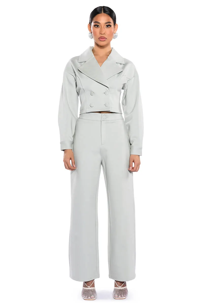 SAGE PU CHIC BLAZER sold by AKIRA product image thumbnail 3