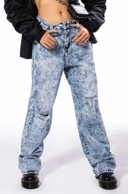 ALWAYS FIRST STRAIGHT FIT JEANS sold by AKIRA