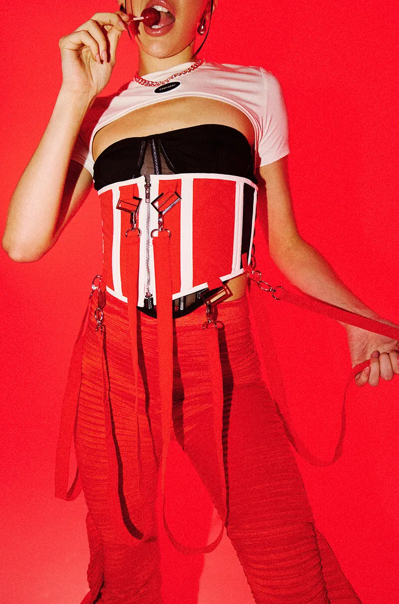 MOTO BABE HARNESS BELT IN RED sold by AKIRA product image thumbnail 4