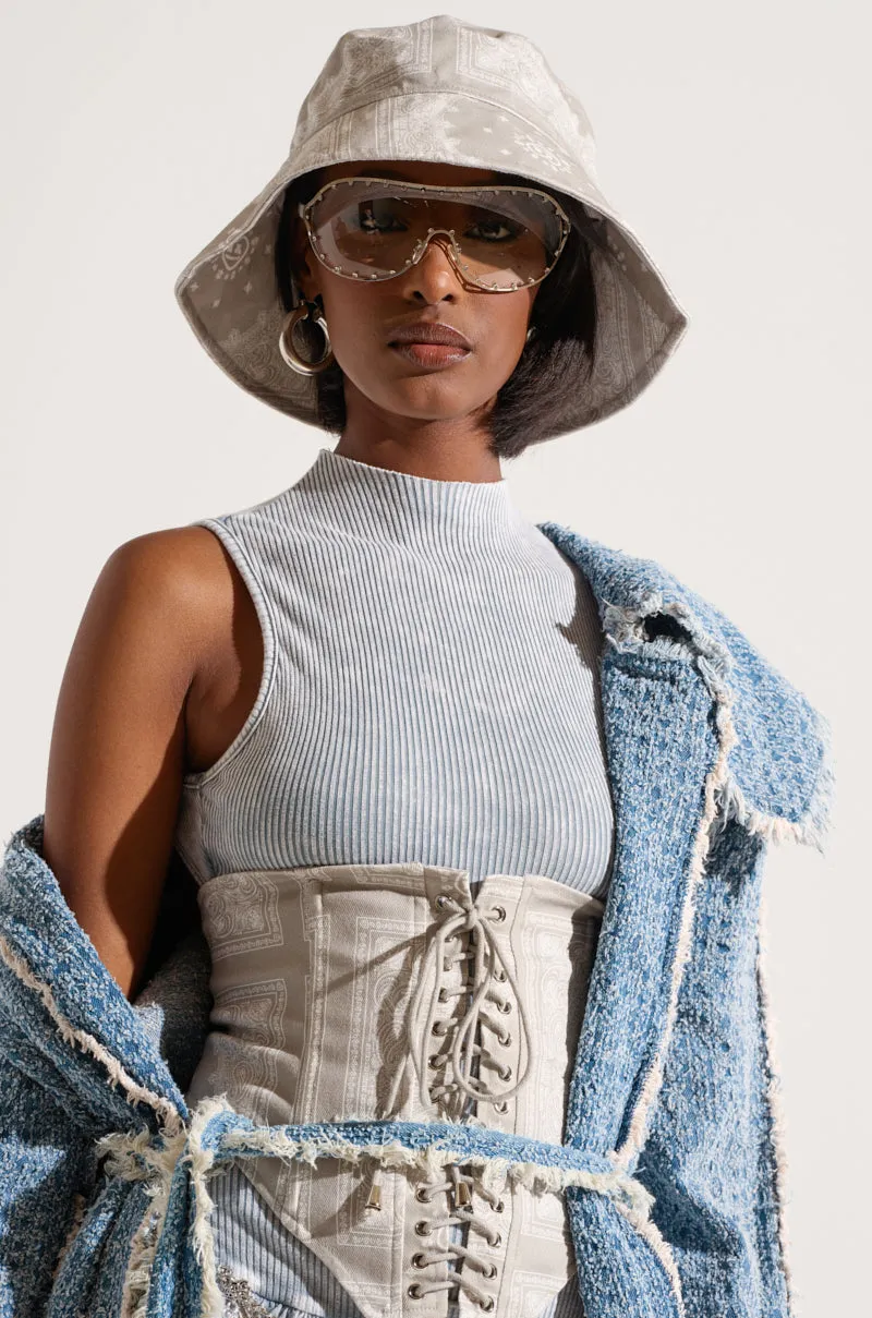 PAISLEY PRINCESS BUCKET HAT sold by AKIRA