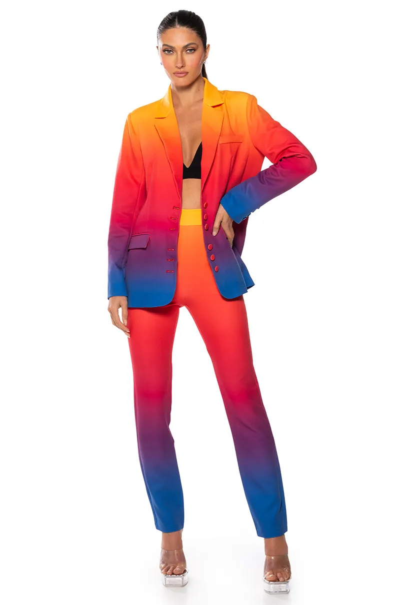 SUNSET IN PARADISE OMBRE BLAZER sold by AKIRA product image thumbnail 4