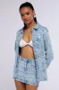 FROM DAY TO NIGHT DENIM BUTTON DOWN SHIRT sold by AKIRA