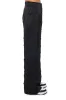 TEXTURED SATIN WIDE LEG TROUSER IN BLACK sold by AKIRA