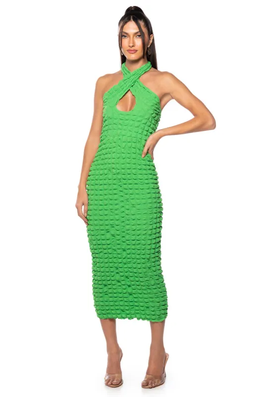 TOTAL ATTITUDE TUBE TOP MIDI DRESS sold by AKIRA