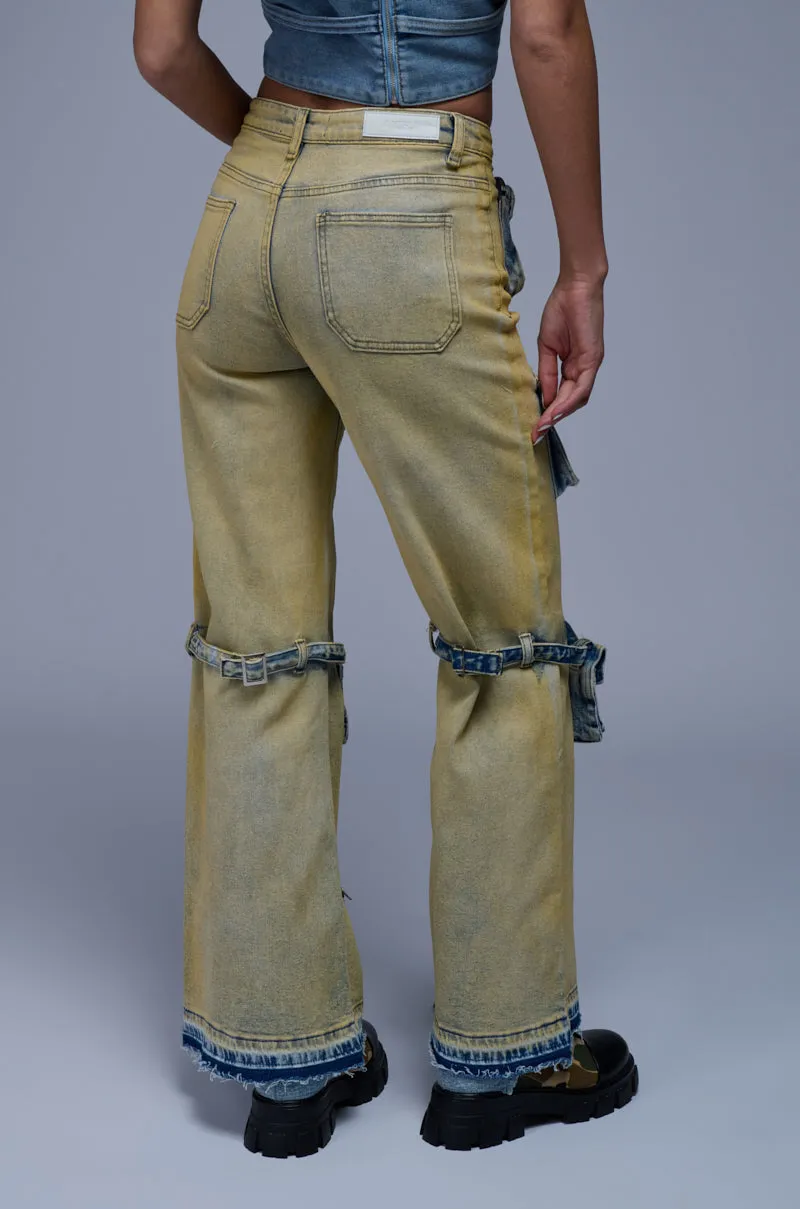 IGGY CARGO POCKET WIDE LEG JEAN sold by AKIRA product image thumbnail 5