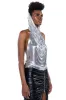 IN MY MIND HOODED CHAINMAIL TOP sold by AKIRA