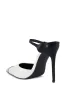 AZALEA WANG MERRYWEATHER WHITE PUMP WITH SILVER TOE CAP sold by AKIRA