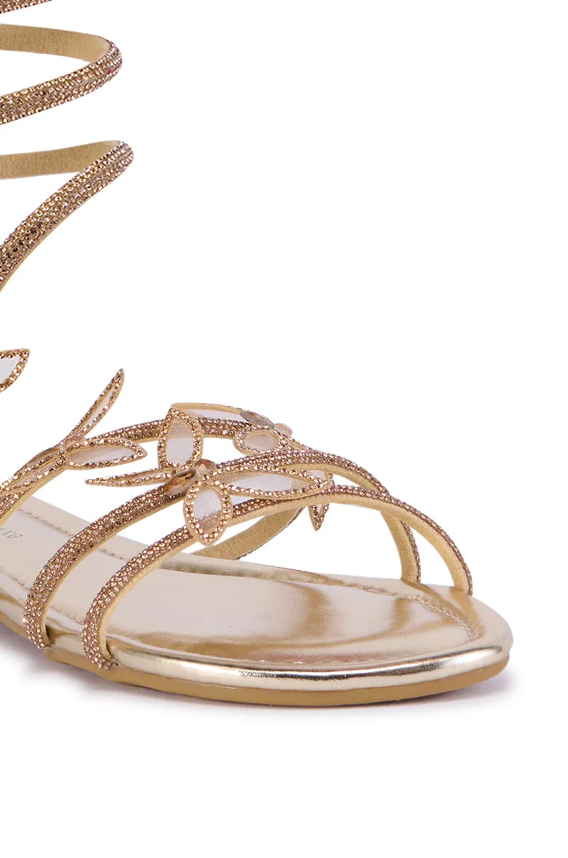 AZALEA WANG ALBUS GOLD SANDAL sold by AKIRA product image thumbnail 5