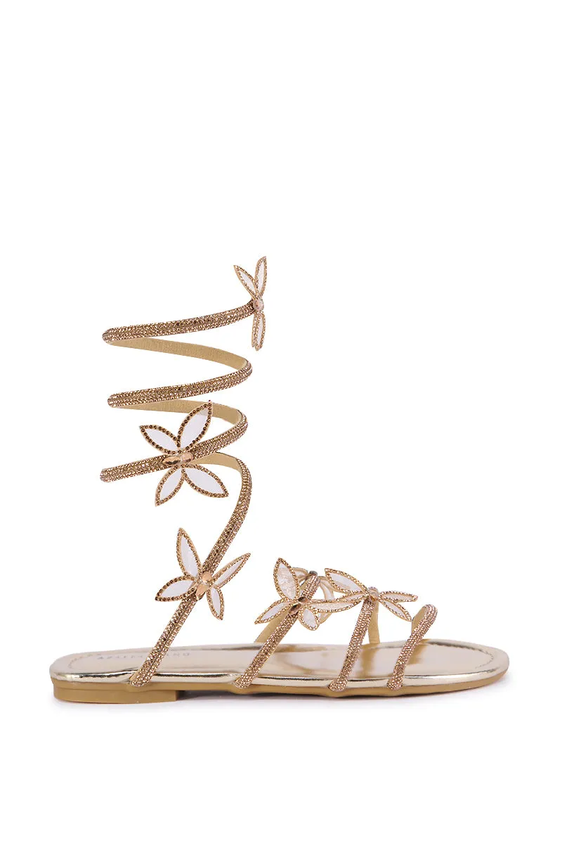 AZALEA WANG ALBUS GOLD SANDAL sold by AKIRA product image thumbnail 2