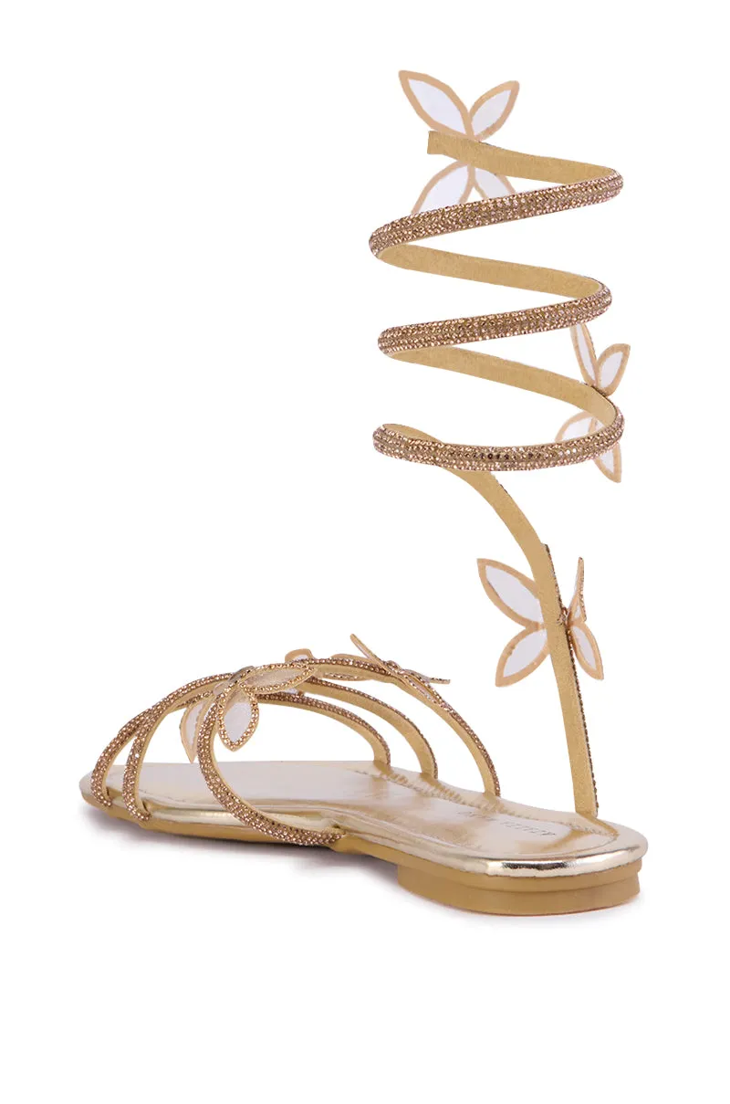 AZALEA WANG ALBUS GOLD SANDAL sold by AKIRA product image thumbnail 4