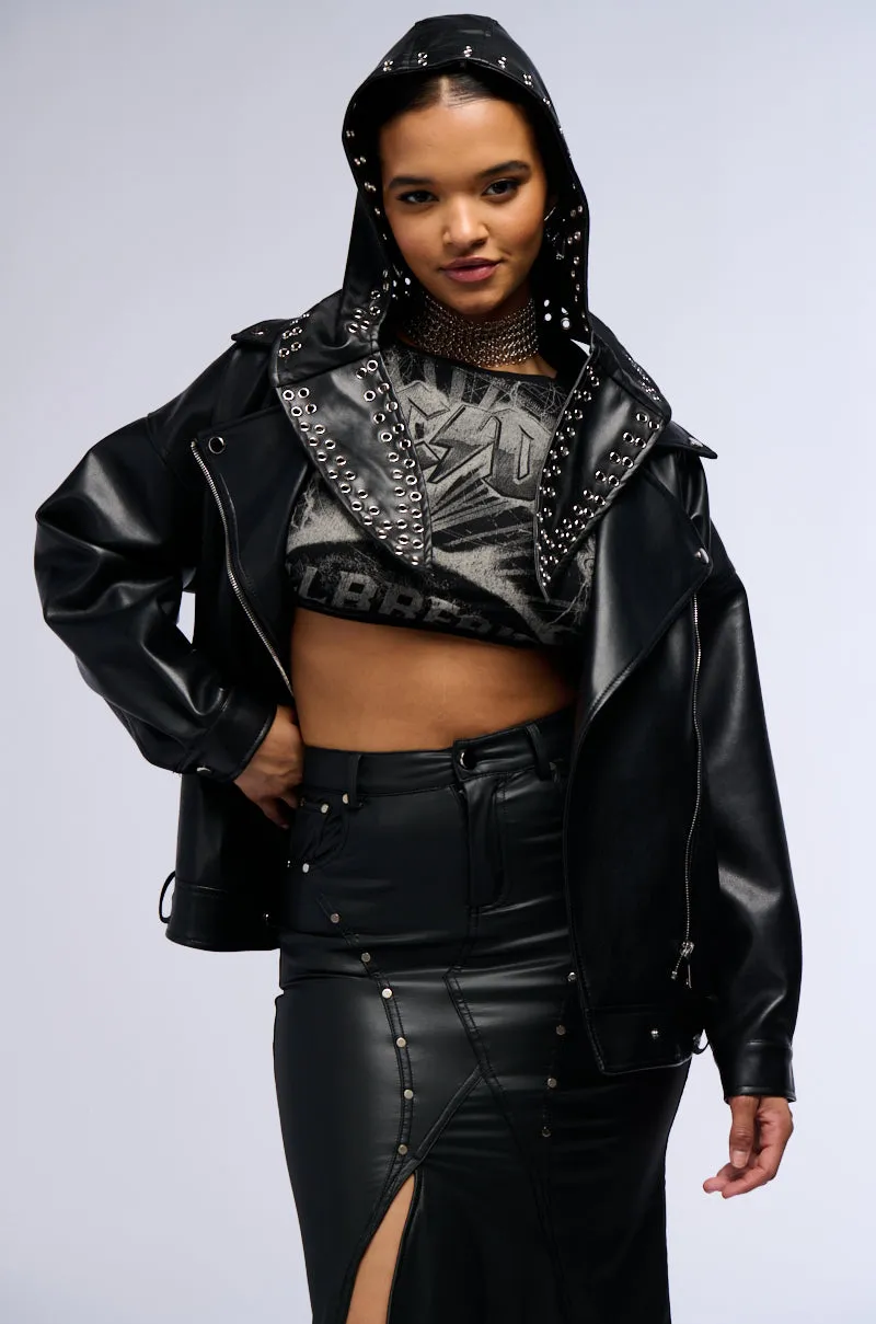 OH SO CHIC PU HEAD SCARF sold by AKIRA product image thumbnail 4