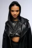 OH SO CHIC PU HEAD SCARF sold by AKIRA