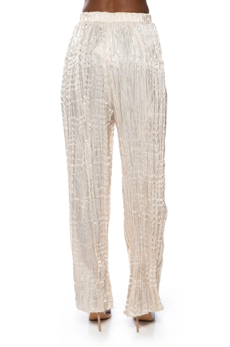 DREAM ABOUT YOU TEXTURED WIDE LEG PANT sold by AKIRA product image thumbnail 5