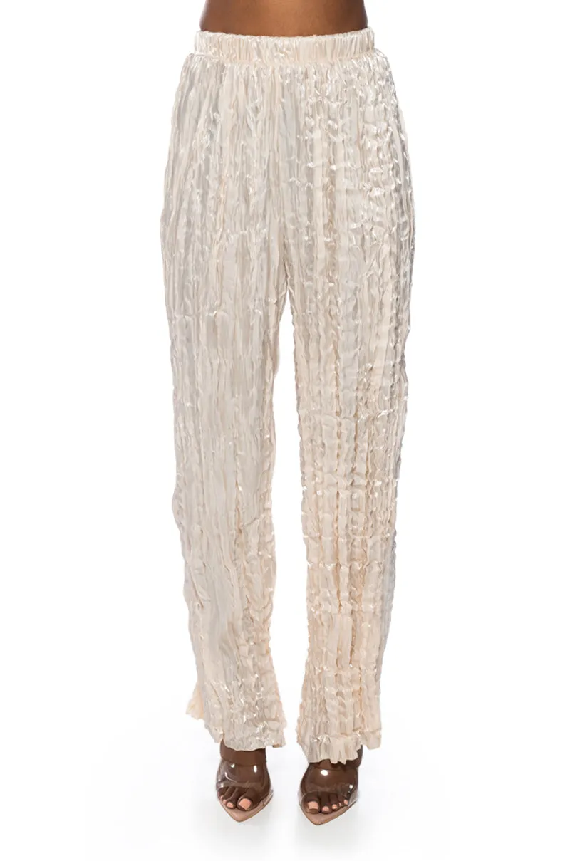 DREAM ABOUT YOU TEXTURED WIDE LEG PANT sold by AKIRA product image thumbnail 3