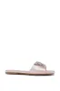 AZALEA WANG MARIANO ROSE GOLD SATIN BUTTERFLY SLIP ON FLAT SANDAL sold by AKIRA
