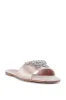AZALEA WANG MARIANO ROSE GOLD SATIN BUTTERFLY SLIP ON FLAT SANDAL sold by AKIRA