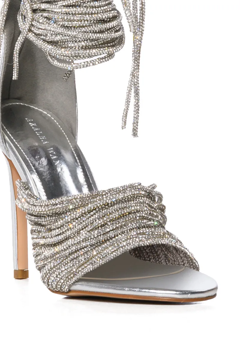 AZALEA WANG MIFFY SILVER STILETTO SANDAL sold by AKIRA product image thumbnail 5