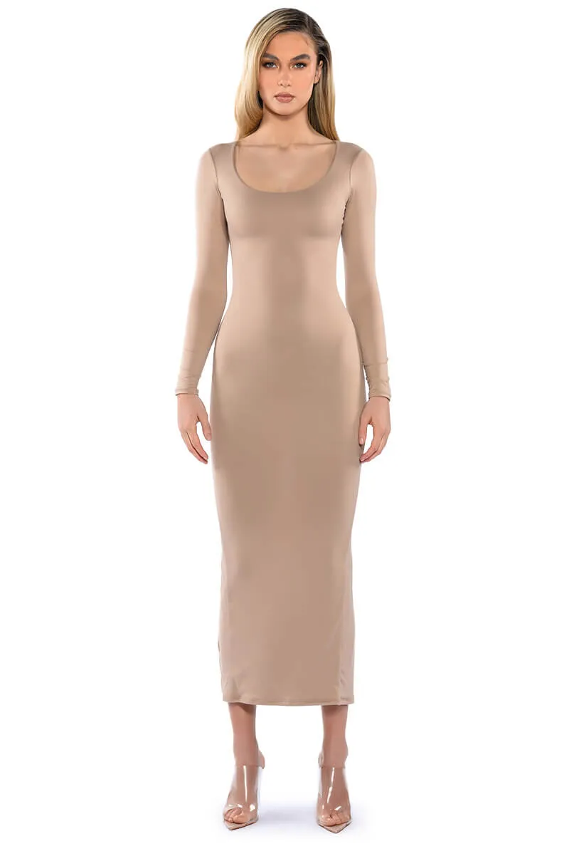 GOOD AS GOLD DOUBLE LAYER MAXI DRESS sold by AKIRA product image thumbnail 3