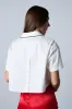 HANDS OFF BUTTON DOWN SHORT SLEEVE BLOUSE sold by AKIRA