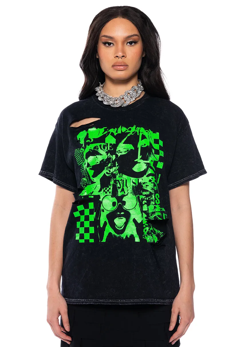 I'M A COOL GIRL GRAPHIC TEE sold by AKIRA