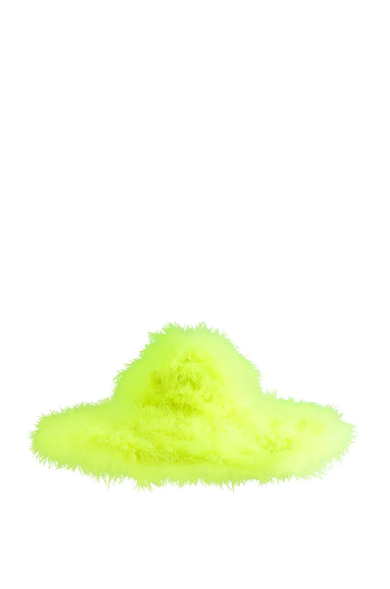 BADDIE VIBES OSTRICH BRIM HAT sold by AKIRA product image thumbnail 3