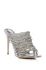 AZALEA WANG PAPRIKA EMBELLISHED STILETTO SANDAL IN SILVER sold by AKIRA