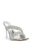 AZALEA WANG ANNABELLE STILETTO EMBELLISHED SANDAL IN SILVER sold by AKIRA