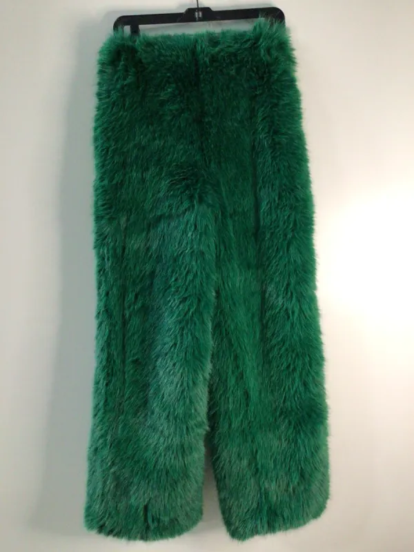 SEEING GREEN WIDE LEG FASHION FUR PANT sold by AKIRA