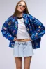 OLLIE METALLIC BROCADE BOMBER JACKET sold by AKIRA