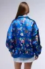 OLLIE METALLIC BROCADE BOMBER JACKET sold by AKIRA