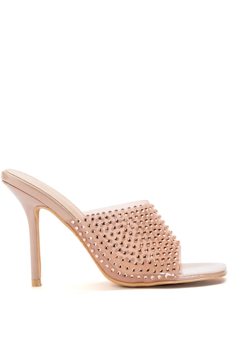 AZALEA WANG JODIE EMBELLISHED NUDE MULE sold by AKIRA product image thumbnail 2