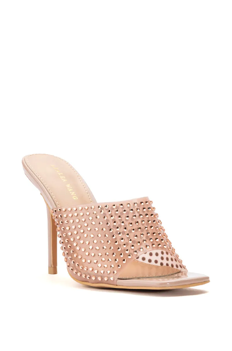 AZALEA WANG JODIE EMBELLISHED NUDE MULE sold by AKIRA product image thumbnail 3