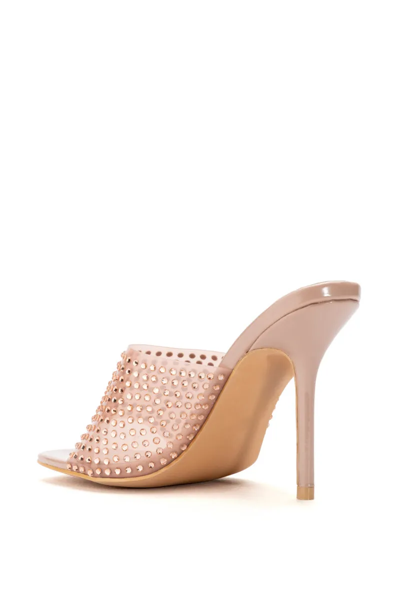 AZALEA WANG JODIE EMBELLISHED NUDE MULE sold by AKIRA product image thumbnail 4