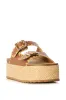 AZALEA WANG CALLUNA TAN FLATFORM SANDAL sold by AKIRA