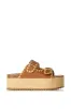 AZALEA WANG CALLUNA TAN FLATFORM SANDAL sold by AKIRA