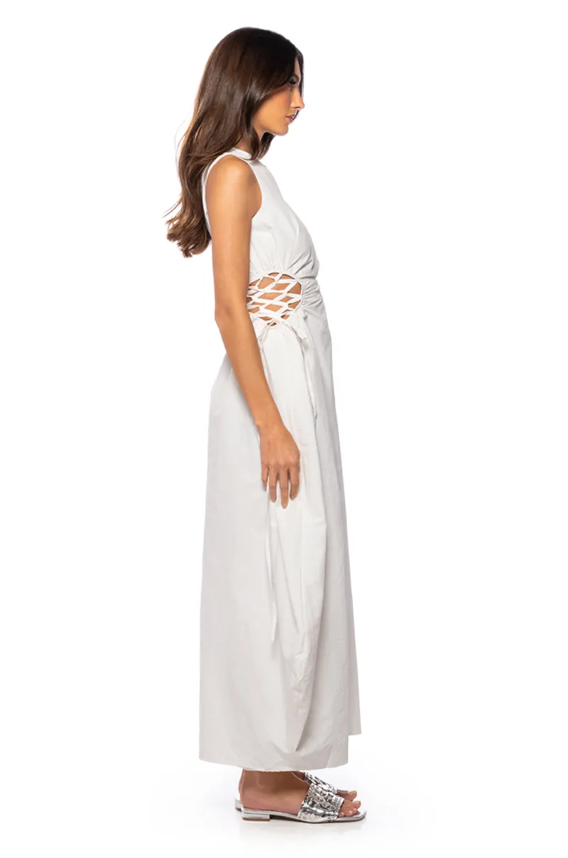ALINA LACE UP DETAIL MAXI DRESS sold by AKIRA product image thumbnail 3