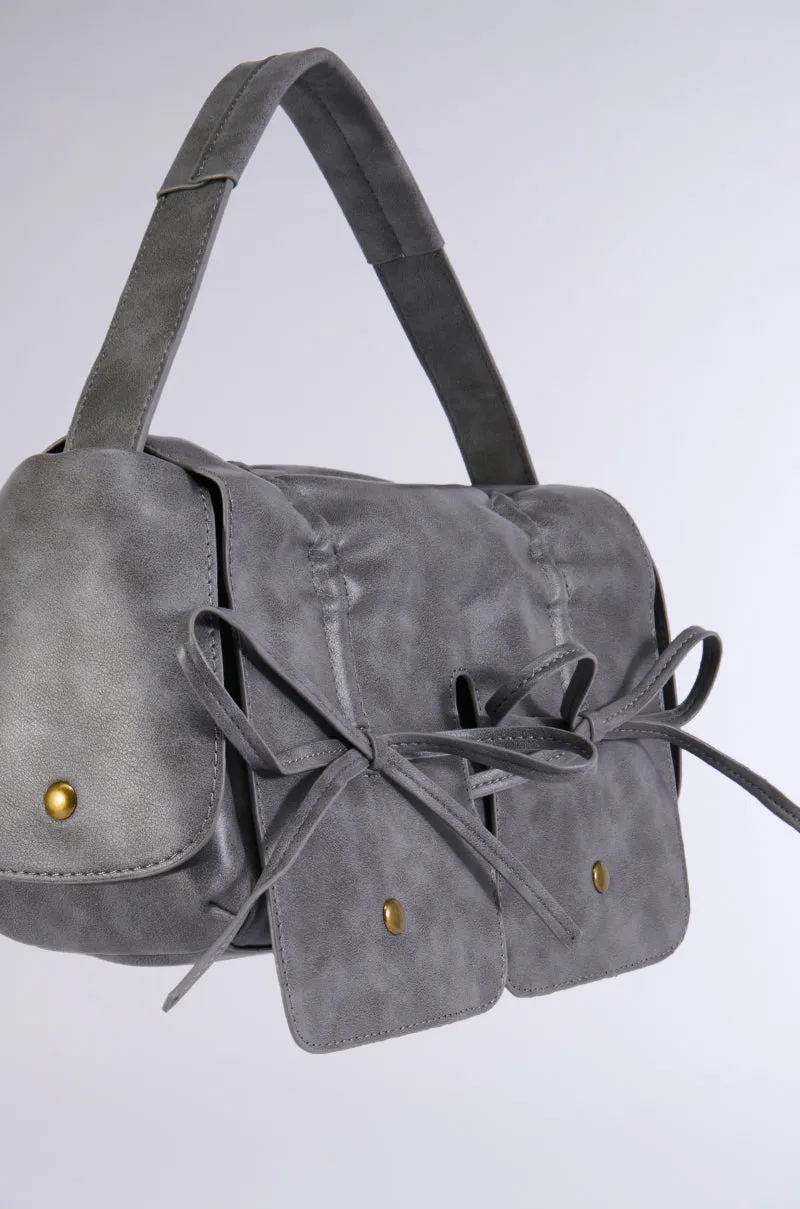 IYKYK PU BOW PURSE sold by AKIRA product image thumbnail 4