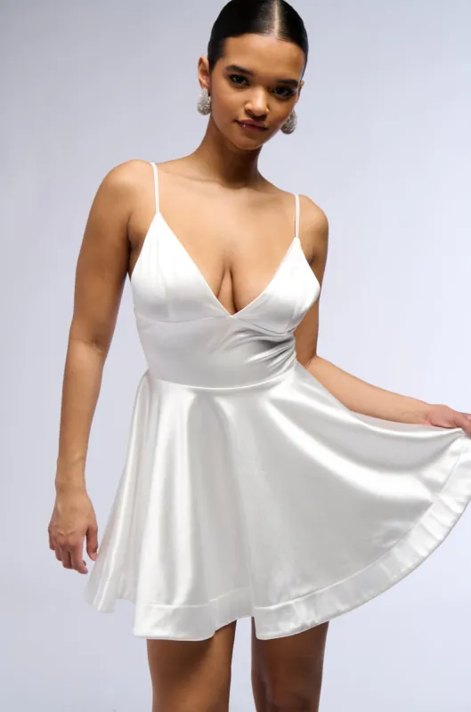 SERENA SATIN MINI DRESS sold by AKIRA